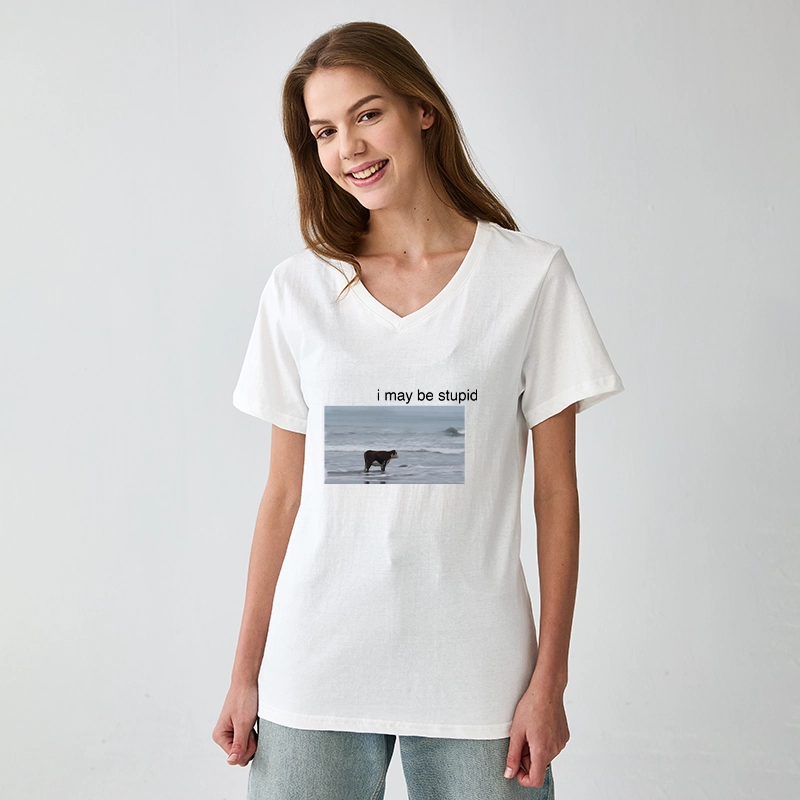 Tokyo-Tiger Foolish Cow V-Neck Classic T-Shirt