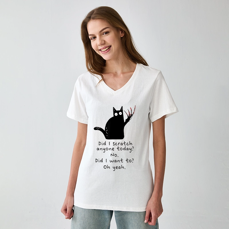 Tokyo-Tiger Cats With Sharp Claws V-Neck Classic T-Shirt