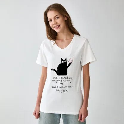 Tokyo-Tiger Cats With Sharp Claws V-Neck Classic T-Shirt