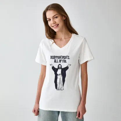 Tokyo-Tiger God Gives Disappointment V-Neck Classic T-Shirt