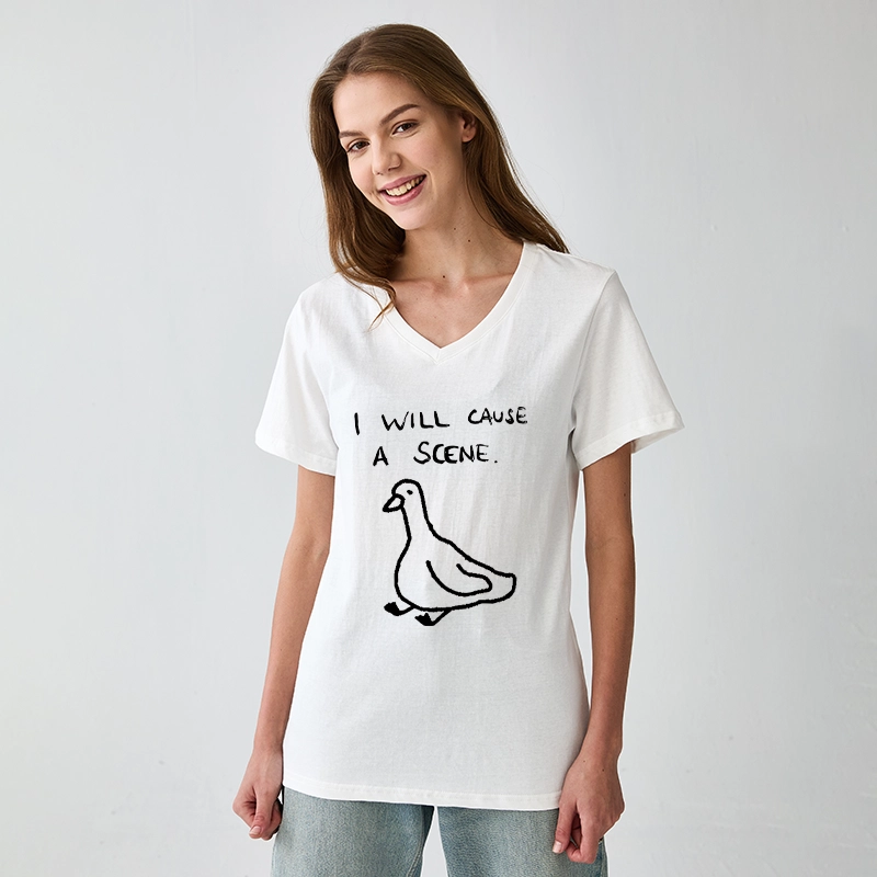 Tokyo-Tiger Stupid Goose Funny Japan Retro V-Neck Classic T-Shirt