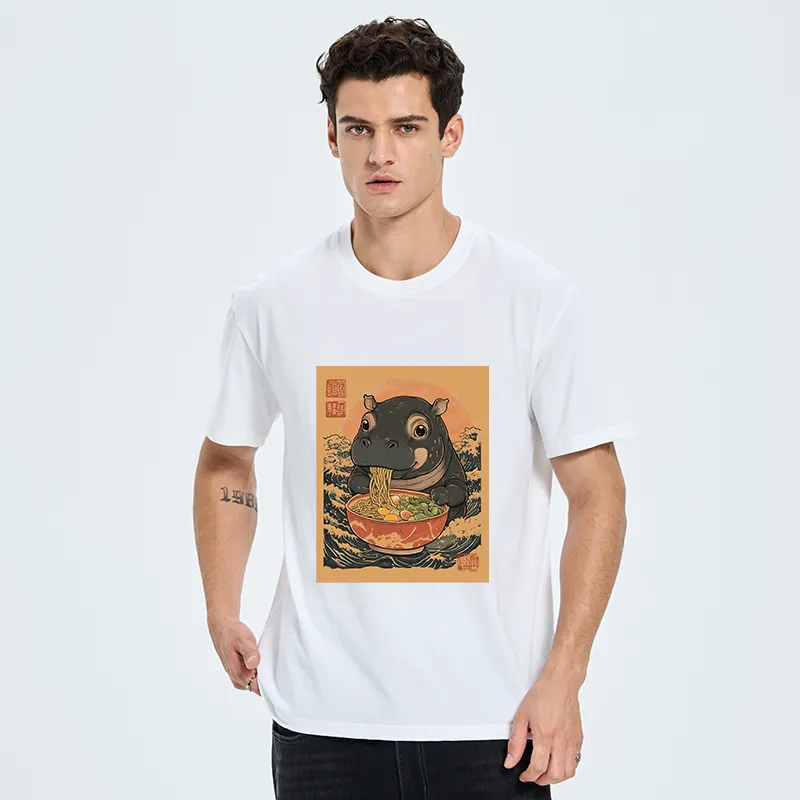 Tokyo-Tiger Moo Deng Eat Ramen Classic T-Shirt