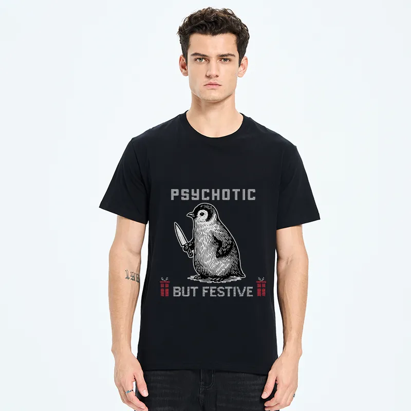 Tokyo-Tiger Overstimulated but Festive Christmas Classic T-Shirt