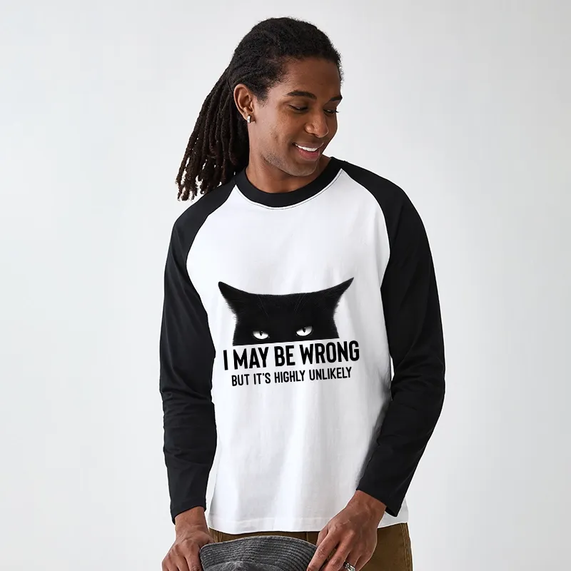 Tokyo-Tiger Cat Can Do No Wrong Raglan Long Sleeve T-shirt