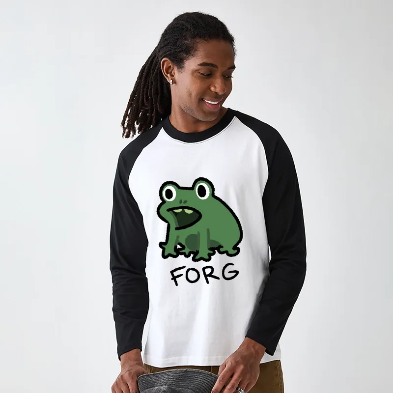 Tokyo-Tiger Funny Forg Japan Raglan Long Sleeve T-shirt