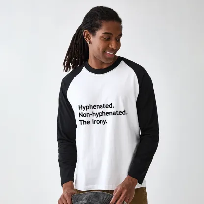 Tokyo-Tiger Hyphenated Funny Raglan Long Sleeve T-shirt