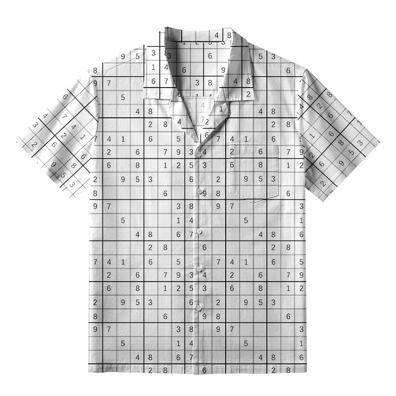 Tokyo-Tiger Sudoku Japanese Hawaiian Shirt