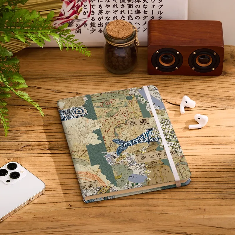 Tokyo-Tiger Old Tokyo Maps Notebook