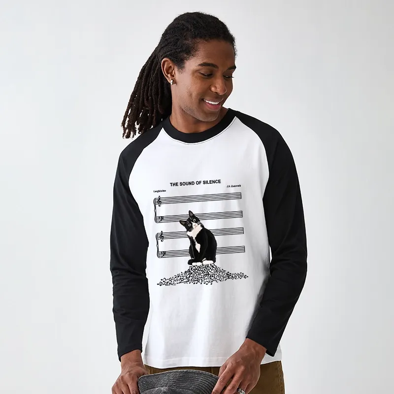 Tokyo-Tiger The Sound Of Silence Raglan Long Sleeve T-shirt