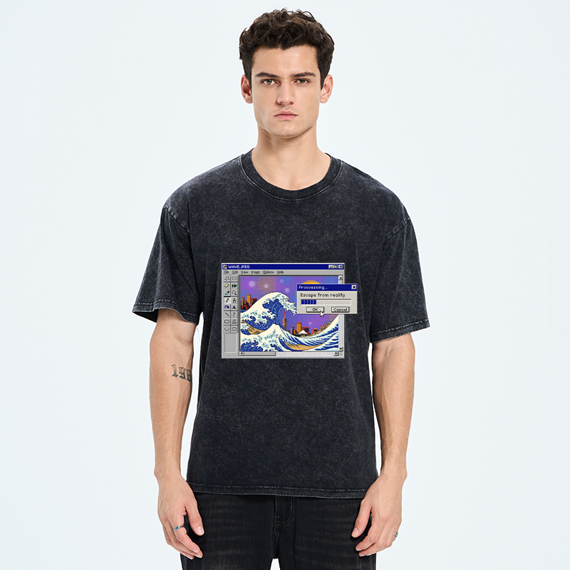 Tokyo-Tiger Escape From Reality Washed T-Shirt