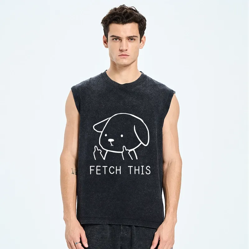 Tokyo-Tiger Fetch This Dog Washed Tank