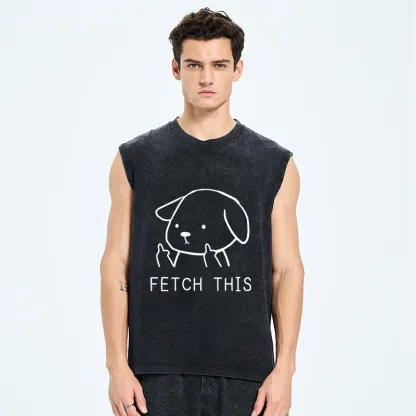 Tokyo-Tiger Fetch This Dog Washed Tank