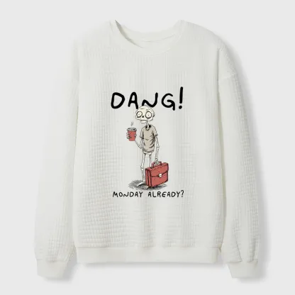 Tokyo-Tiger Workday Of The Skeleton Man Waffle Sweatshirt