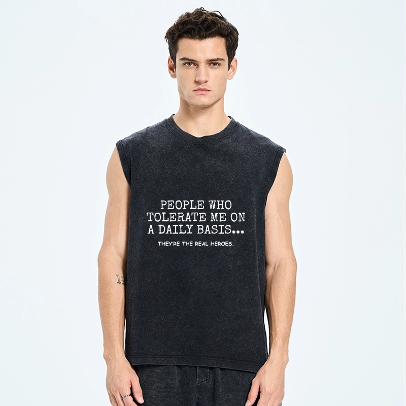 Tokyo-Tiger Anyone Who Puts Up With Me Is A Hero Washed Tank