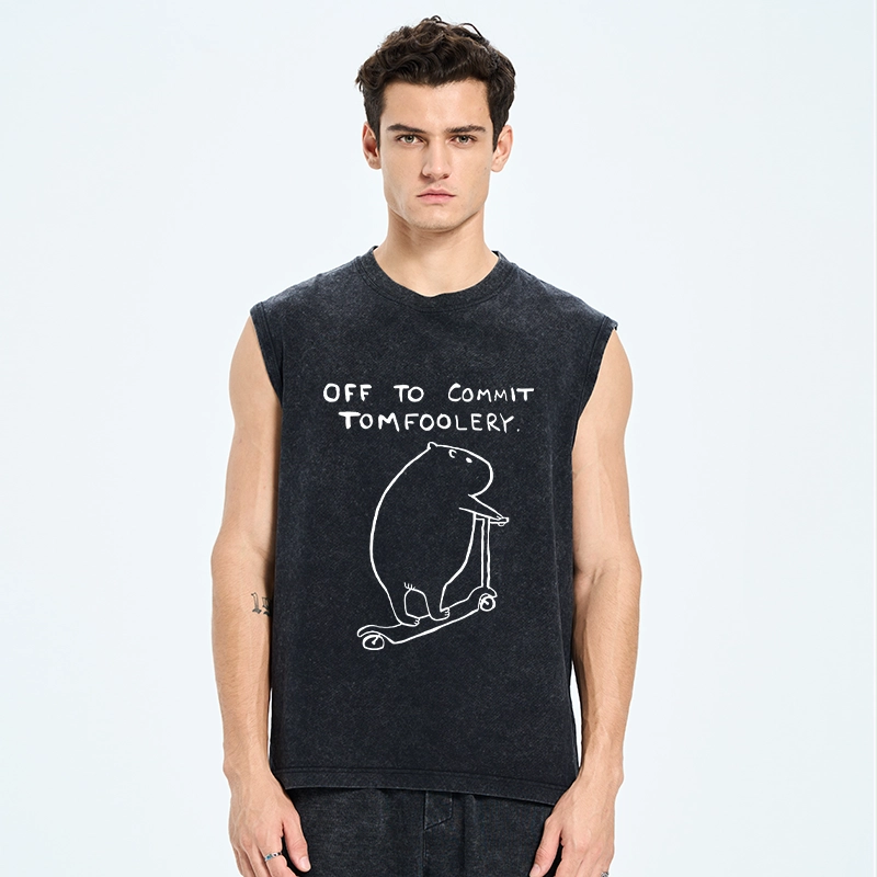 Tokyo-Tiger Capybara Is Ready To Do Something Bad Washed Tank