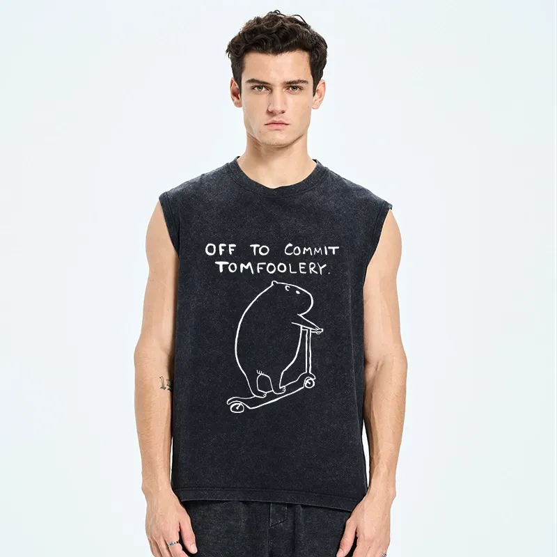 Tokyo-Tiger Capybara Is Ready To Do Something Bad Washed Tank