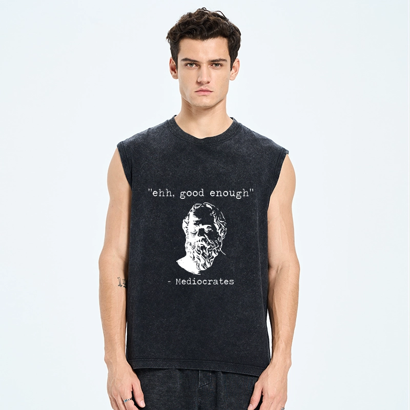 Tokyo-Tiger Mediocrates Meme Washed Tank