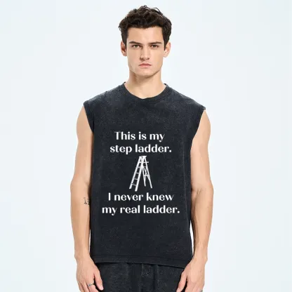 Tokyo-Tiger A Real Ladder Funny Washed Tank