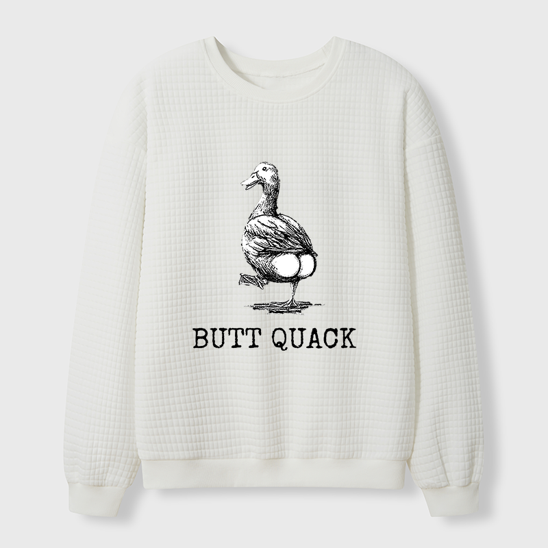 Tokyo-Tiger Butt Crack Funny Waffle Sweatshirt