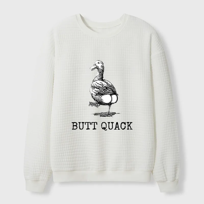 Tokyo-Tiger Butt Crack Funny Waffle Sweatshirt