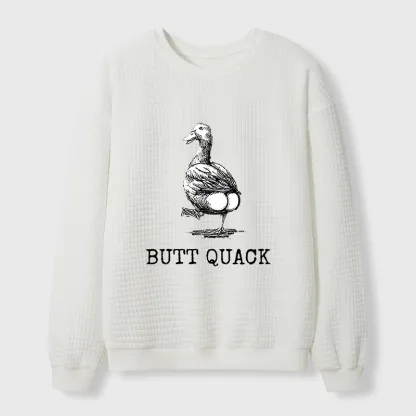 Tokyo-Tiger Butt Crack Funny Waffle Sweatshirt