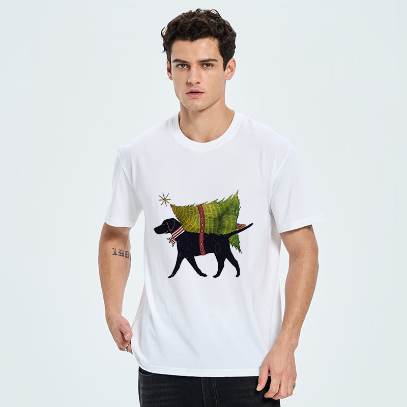 Tokyo-Tiger Dog Carrying Christmas Tree Classic T-Shirt