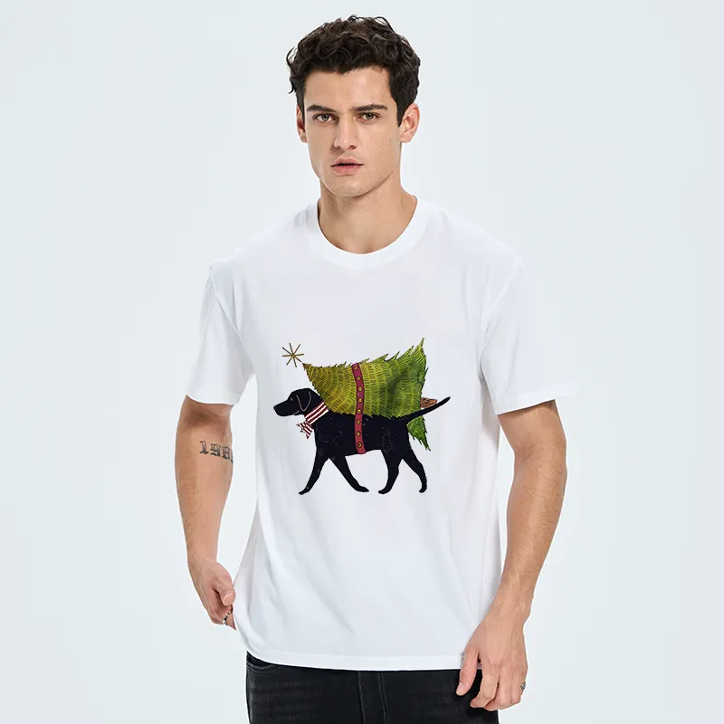 Tokyo-Tiger Dog Carrying Christmas Tree Classic T-Shirt