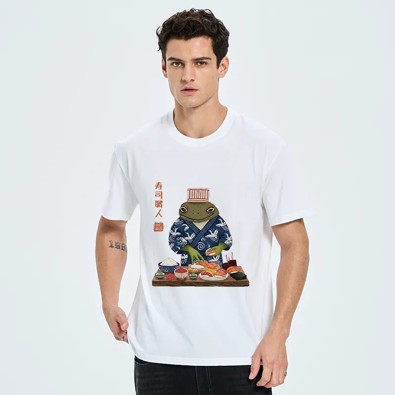 Tokyo-Tiger Frog Sushi Chef Classic T-Shirt