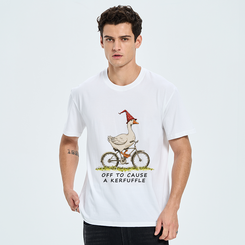 Tokyo-Tiger Stupid Goose Riding A Bicycle Classic T-Shirt