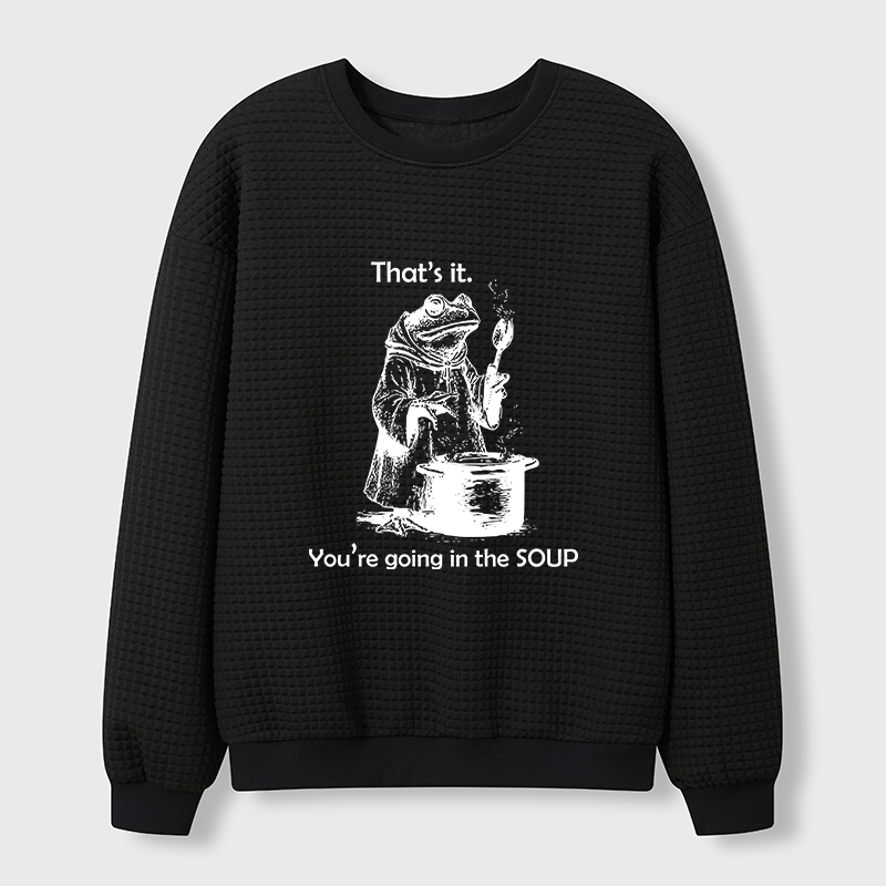 Tokyo-Tiger Frog Is Making Soup Waffle Sweatshirt