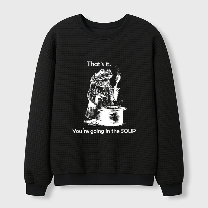 Tokyo-Tiger Frog Is Making Soup Waffle Sweatshirt