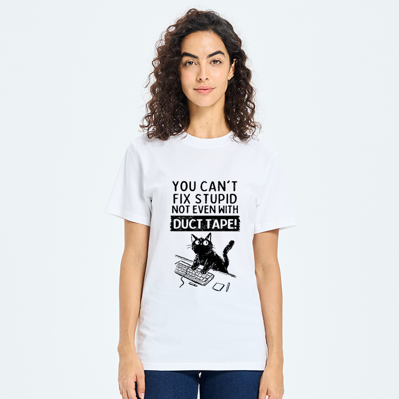 Tokyo-Tiger Funny Cat：You Can't Fix Stupid Classic T-Shirt