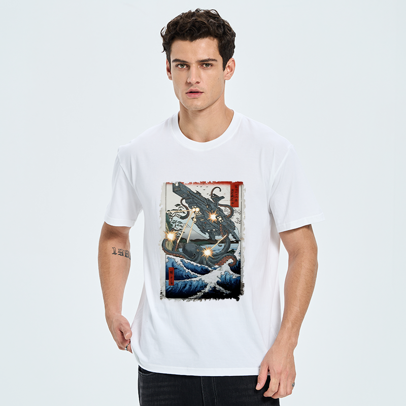 Tokyo-Tiger Octopus VS Spaceship Classic T-Shirt