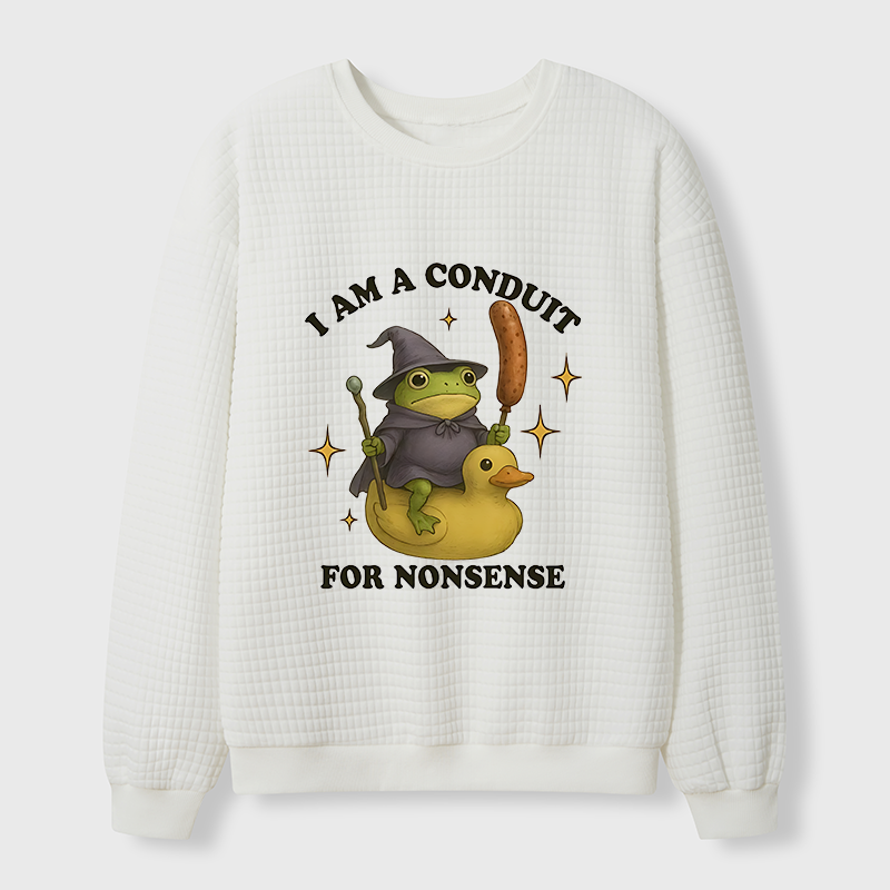 Tokyo-Tiger Nonsense Frog Waffle Sweatshirt