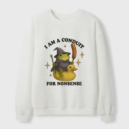 Tokyo-Tiger Nonsense Frog Waffle Sweatshirt