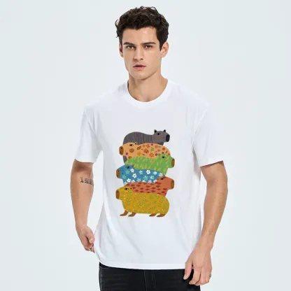 Tokyo-Tiger Colorful Capybaras Classic T-Shirt