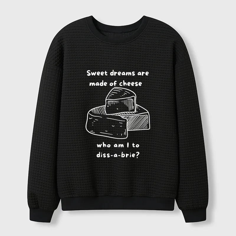 Tokyo-Tiger Cheese Music Funny Waffle Sweatshirt