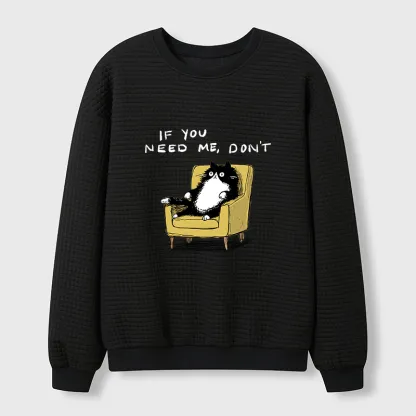 Tokyo-Tiger Unavailable Cat Waffle Sweatshirt