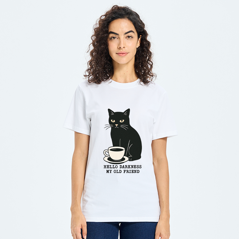 Tokyo-Tiger Black Cat Drinking Coffee Classic T-Shirt