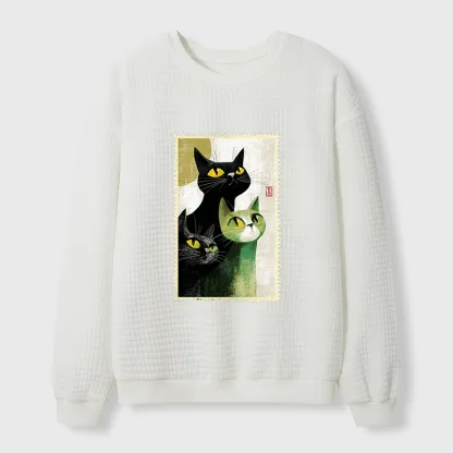 Tokyo-Tiger Three Small Silences Waffle Sweatshirt