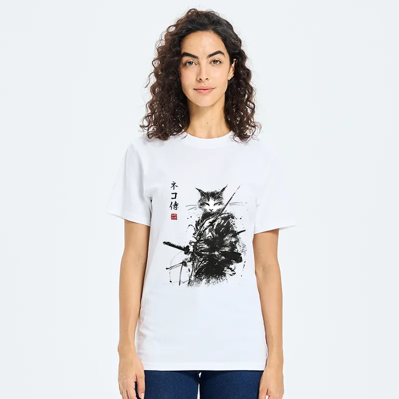 Tokyo-Tiger Inkblade Samurai Cat Classic T-Shirt