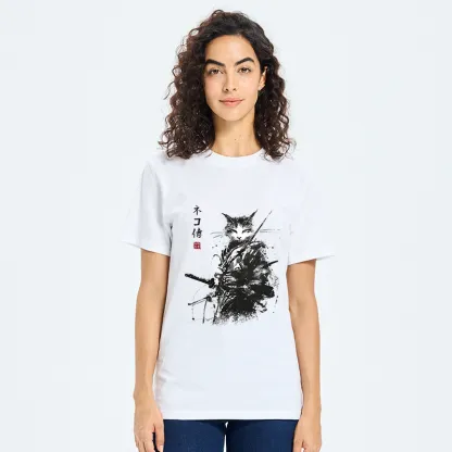 Tokyo-Tiger Inkblade Samurai Cat Classic T-Shirt