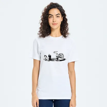 Tokyo-Tiger Otter Drinking Coffee Classic T-Shirt