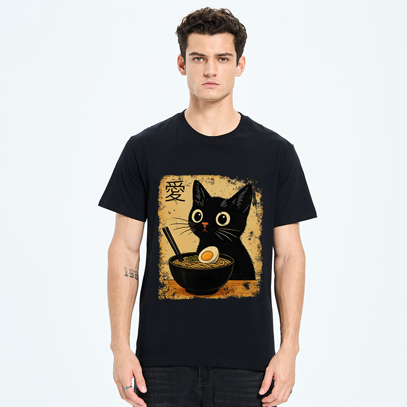 Tokyo-Tiger The Black Cat Ate Ramen Classic T-Shirt