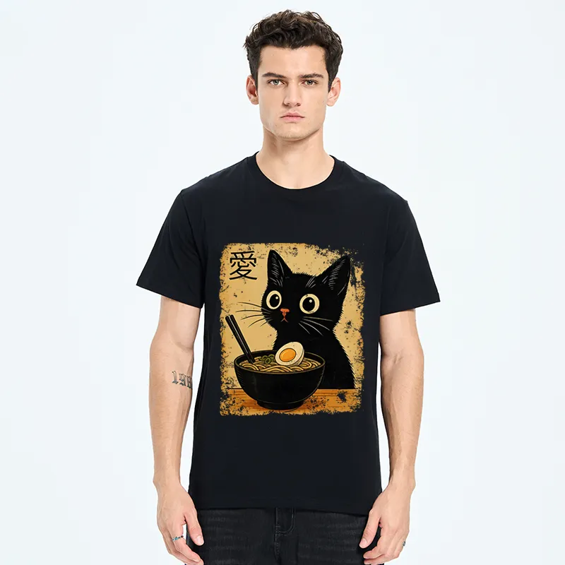 Tokyo-Tiger The Black Cat Ate Ramen Classic T-Shirt