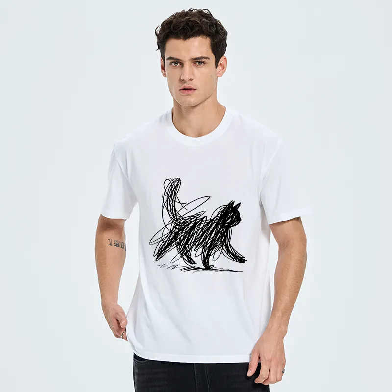 Tokyo-Tiger Minimalist Cat Art Classic T-Shirt