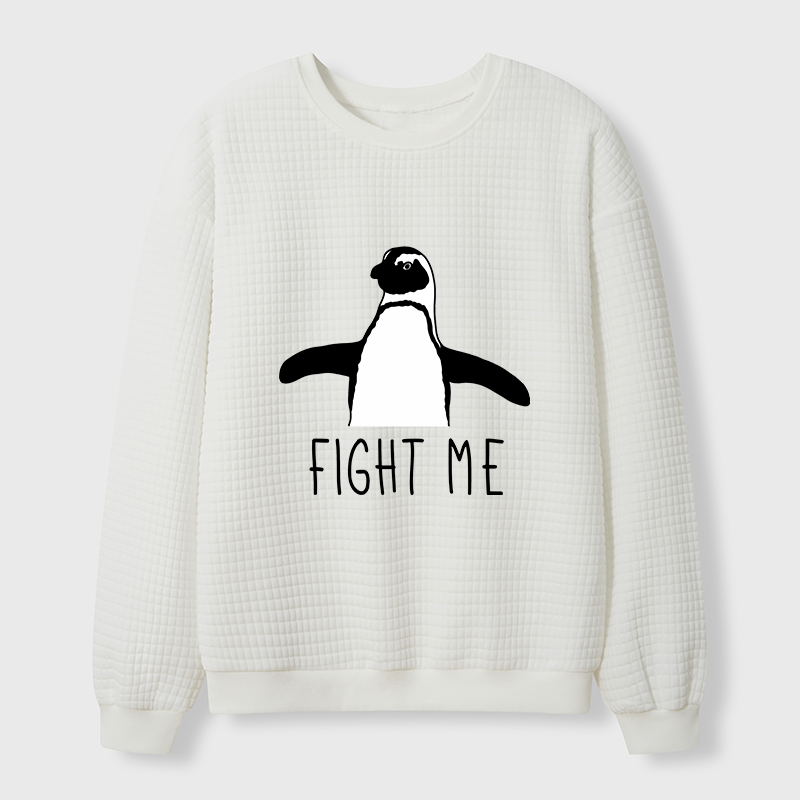 Tokyo-Tiger Fighting Penguins Waffle Sweatshirt
