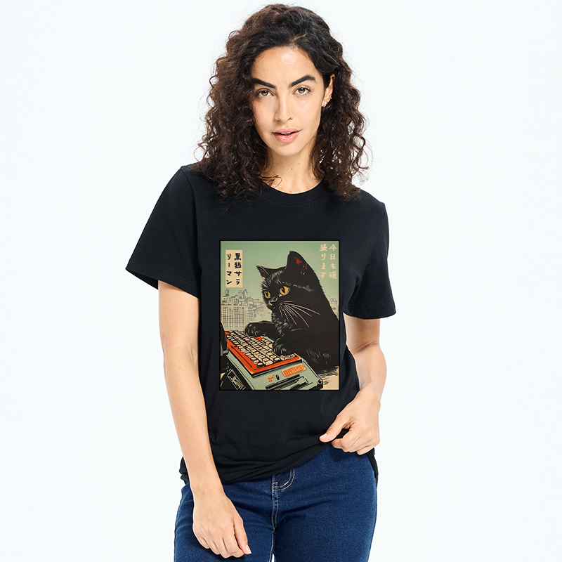 Tokyo-Tiger Cat Typing Classic T-Shirt
