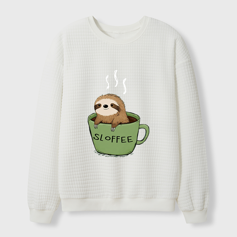 Tokyo-Tiger Sloffee Time Waffle Sweatshirt