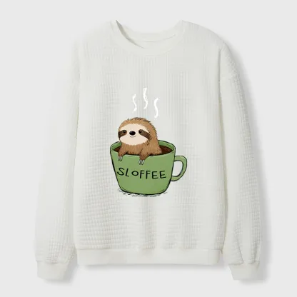 Tokyo-Tiger Sloffee Time Waffle Sweatshirt